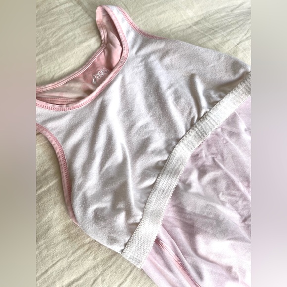 Pink Tie-Dye Spandex Athletic Tank Top - Picture 5 of 5